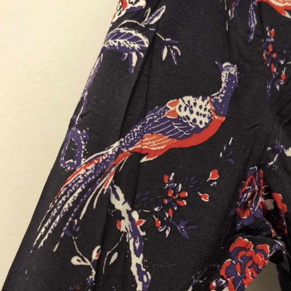 Anthropologie Maeve Floral Bird Print Women's Jumpsuit - Picture 4 of 6